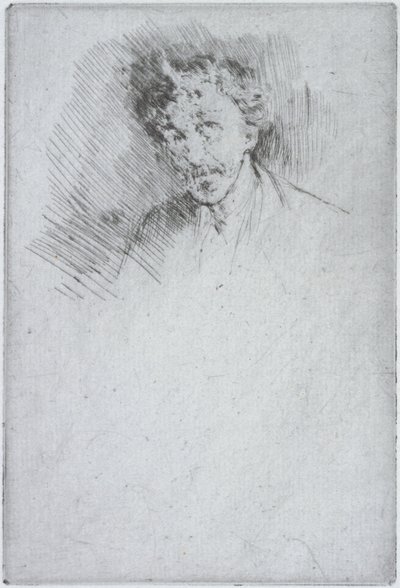 Whistler mit der weißen Locke, 1879 von James Abbott McNeill Whistler
